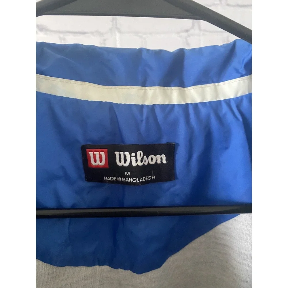 Wilsons Two Piece Track Suit Windbreaker Jacket & Pants Sz Medium